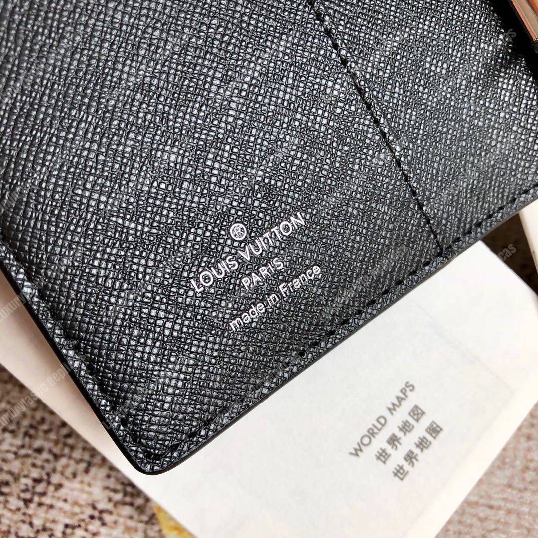 LV Small Ring Agenda Cover Taiga Leather