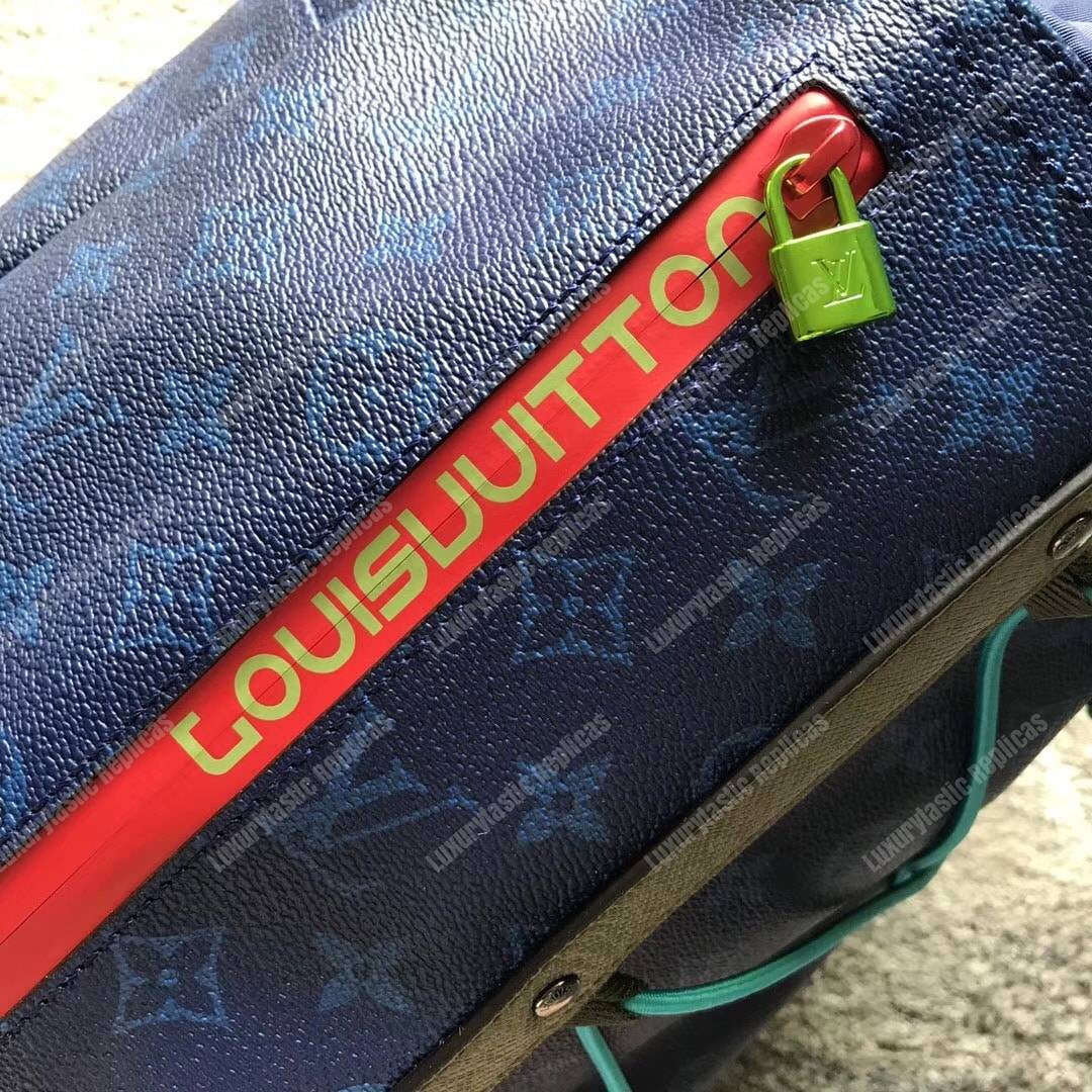 LV Backpack 2 Monogram Canvas Blue