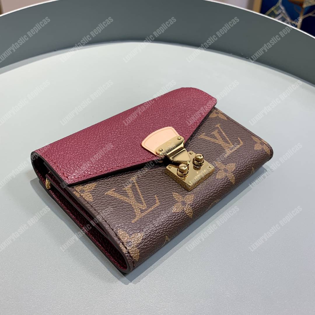 LV Pallas Compact Wallet Monogram Aurore