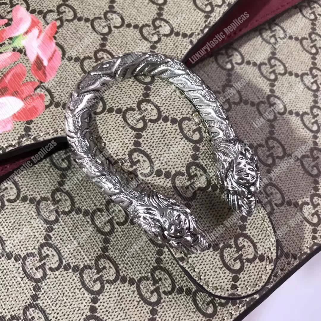 G*u*i dionysus blooms gg sup*e shoulder bag beige pink