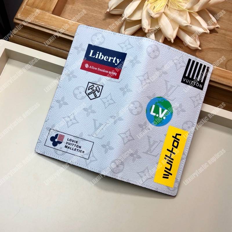 LV Brazza Wallet Monogram White