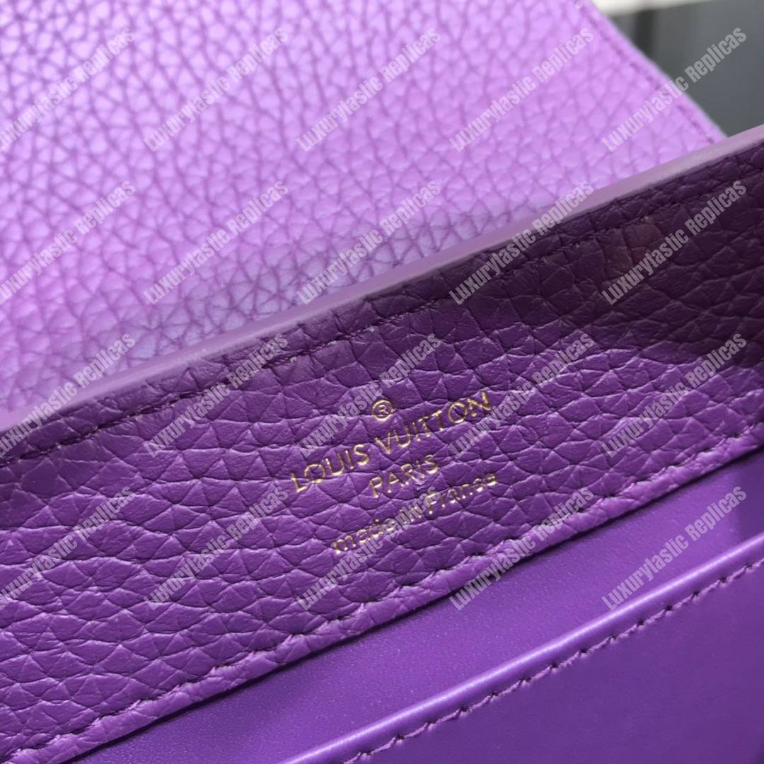 LV Capucines Mini Taurillon Python Purple