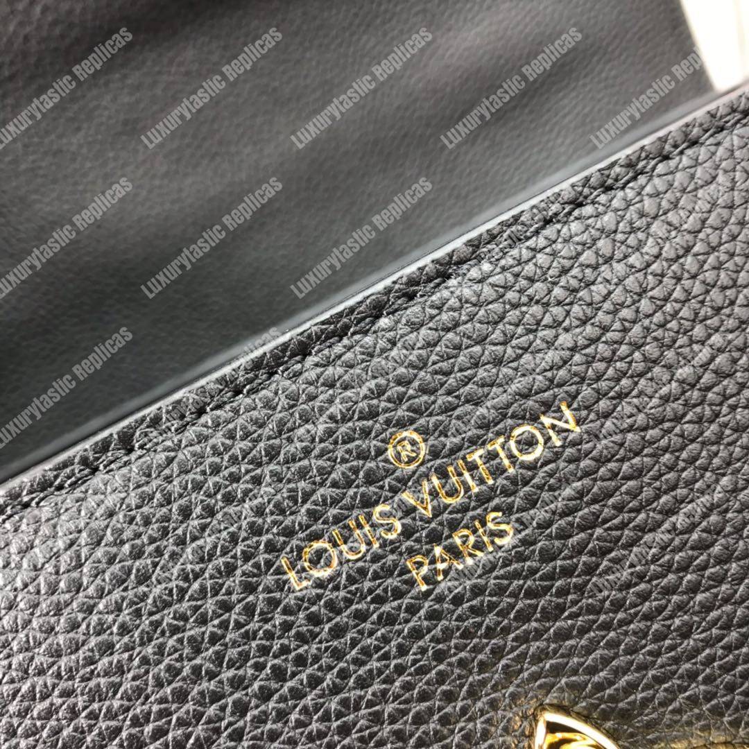 LV Rose Des Vents PM Black Gold Padlock Handbag