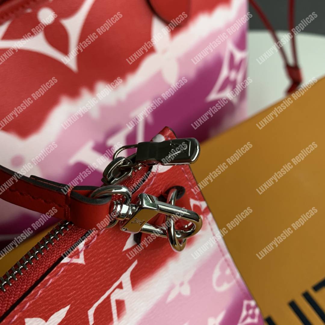 LV Escale Neverfull MM Rouge