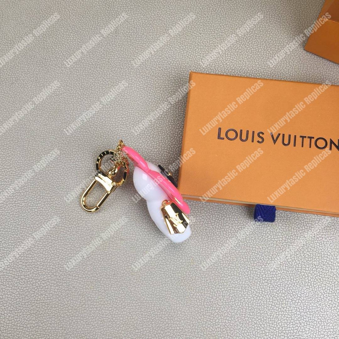 LV Vivienne Monogram Giant Bag Charm and Key Holder Pink