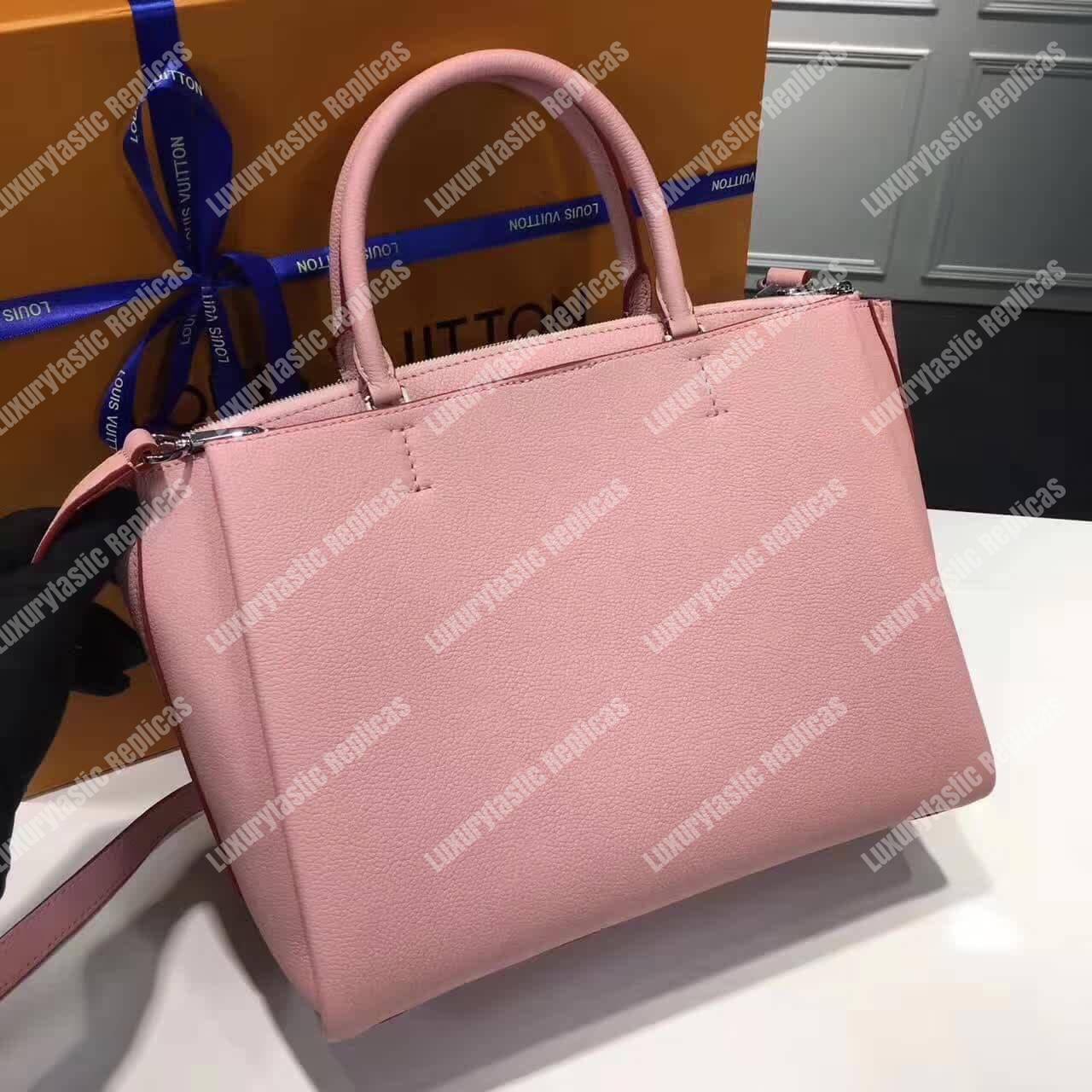LV Lockmeto Handbag Luxury Leather Rose Poudre