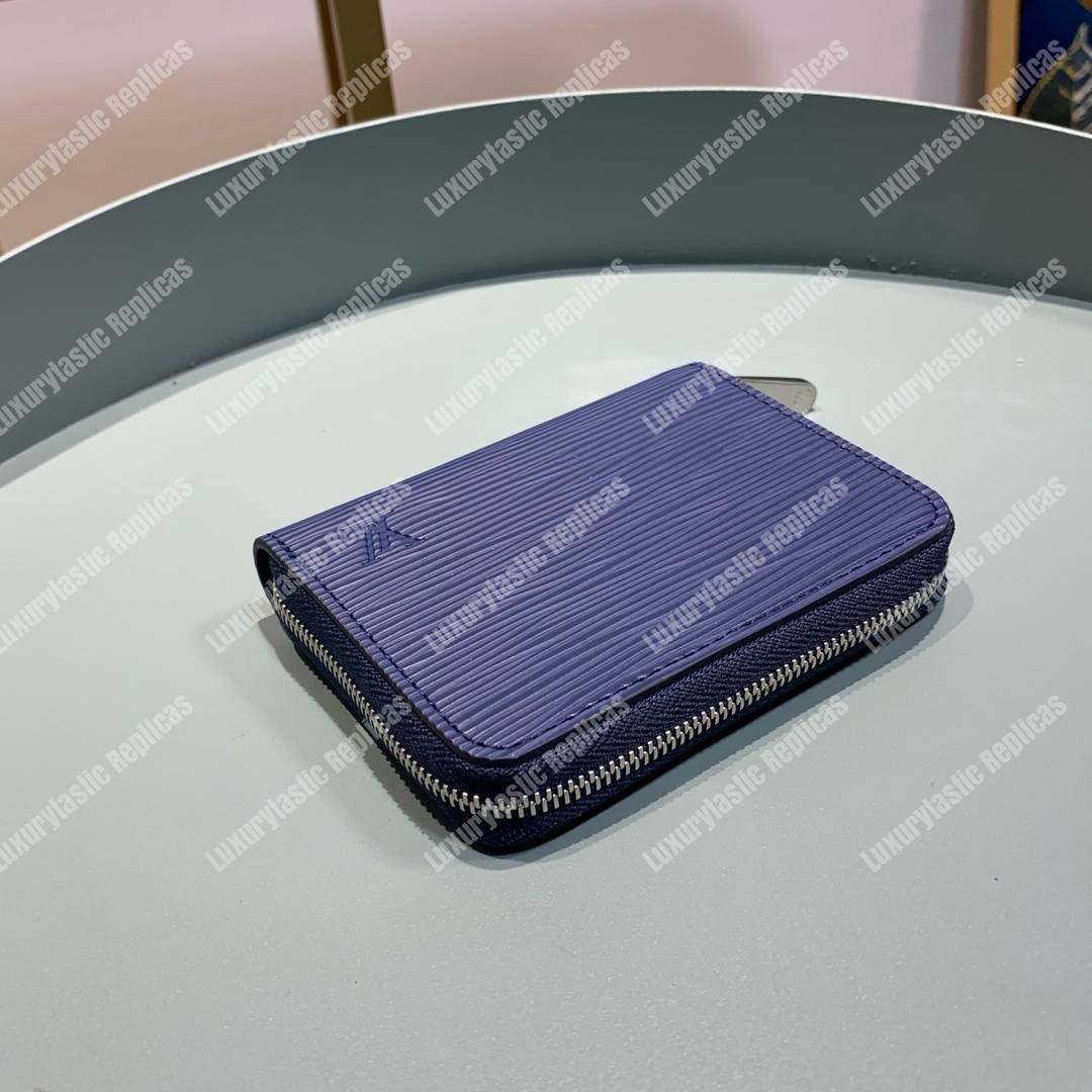 LV Zippy Coin Purse Epi Leather Indigo