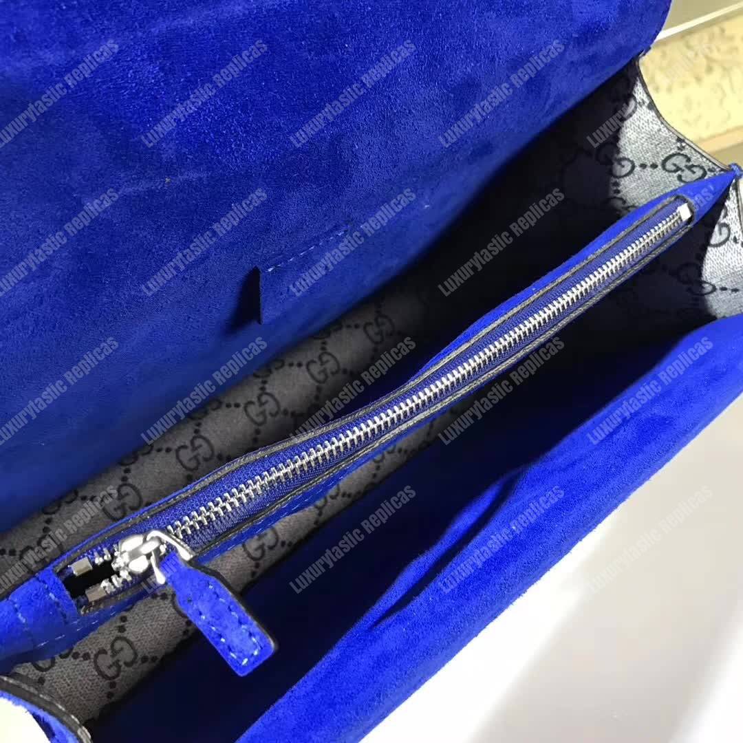 G*u*i dionysus gg blooms shoulder bag blue beige/ebony