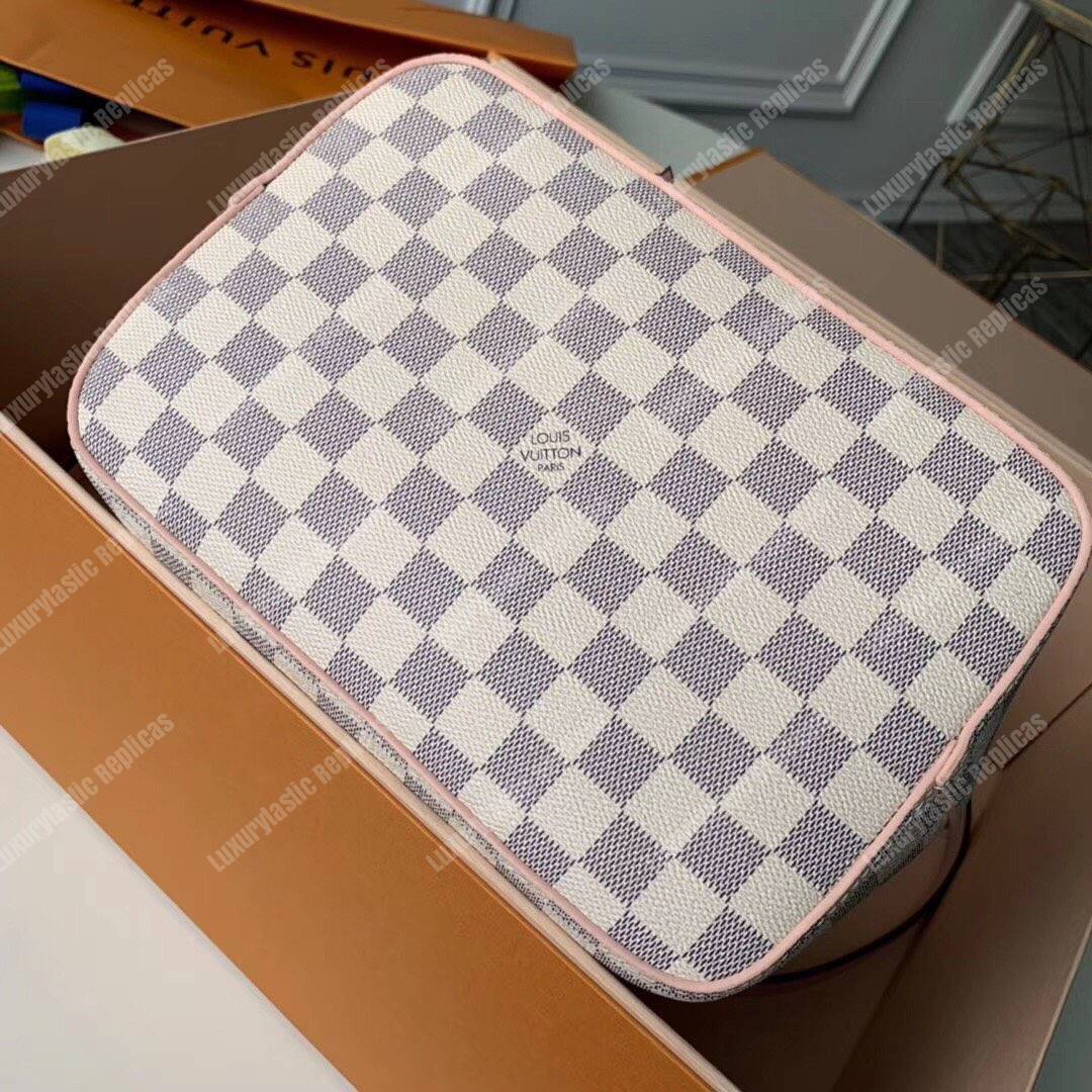 LV NéoNoé Damier Azur Canvas Eau de Rose Limited Edition
