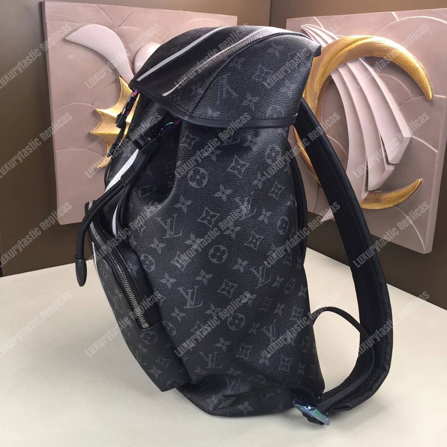 LV Zack Backpack Monogram Eclipse Canvas