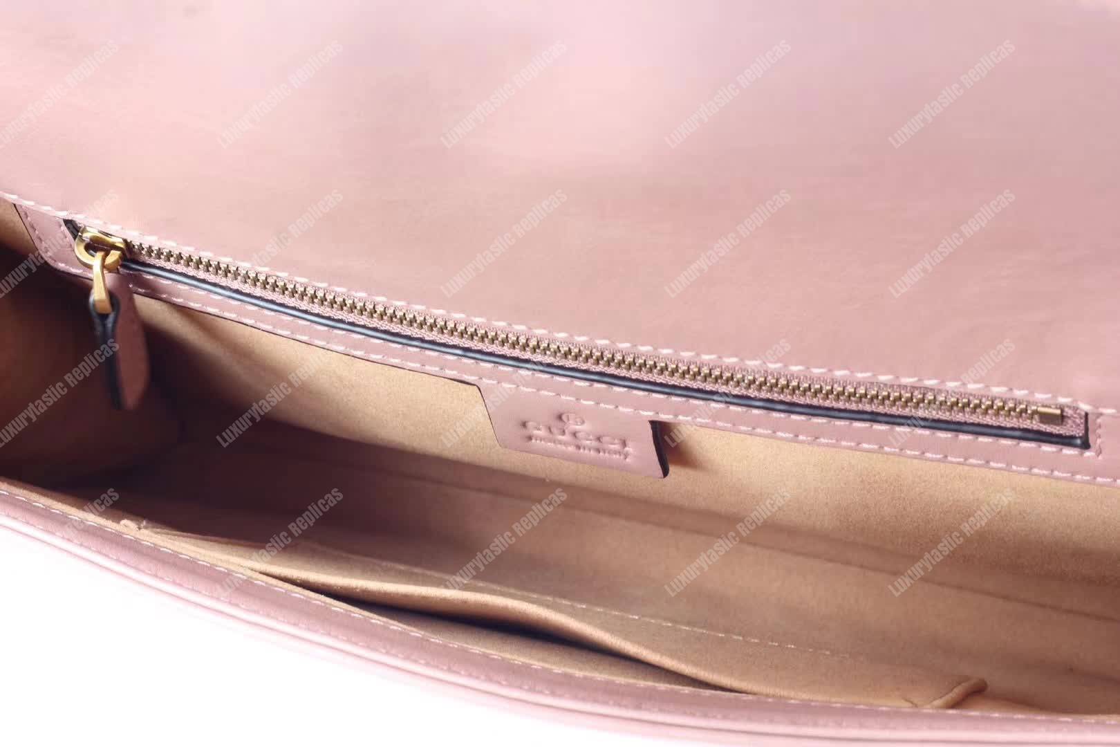 G*u*i gg marmont clutch dusty pink