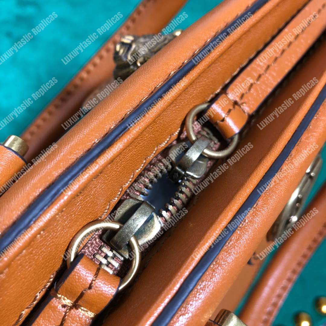 G*u*i re(belle) medium shoulder bag leather orange