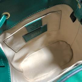 G*u*i ophidia gg flora small bucket bag green