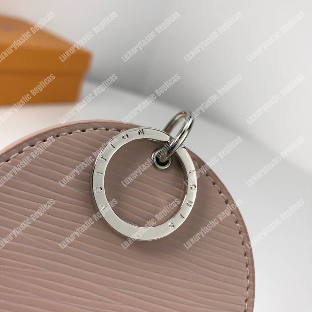 LV Mirror Bag Charm & Key Holder Epi Leather Rose Ballerine