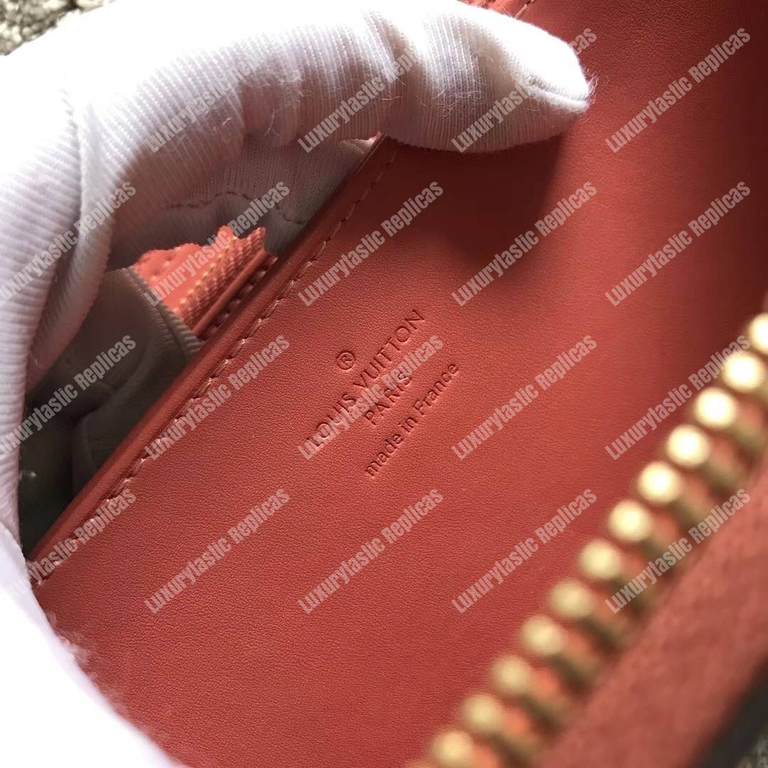 LV Zippy Wallet Patent Leather Vieux Rose