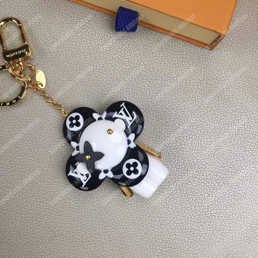 LV Vivienne Monogram Giant Bag Charm and Key Holder Black