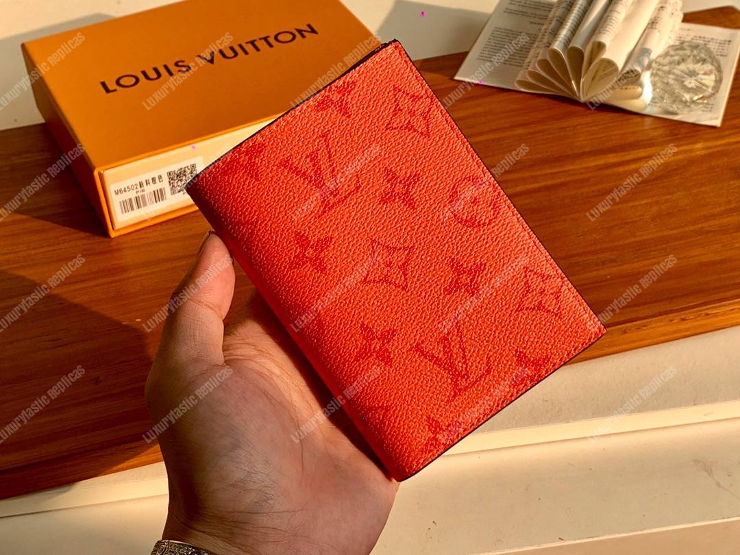 LV Passport Cover Orange
