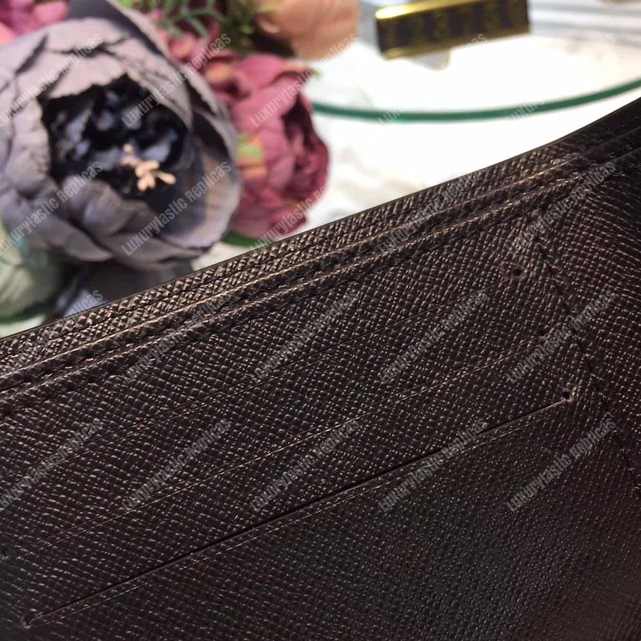 LV Multiple Wallet Taiga Leather Blue Stripe