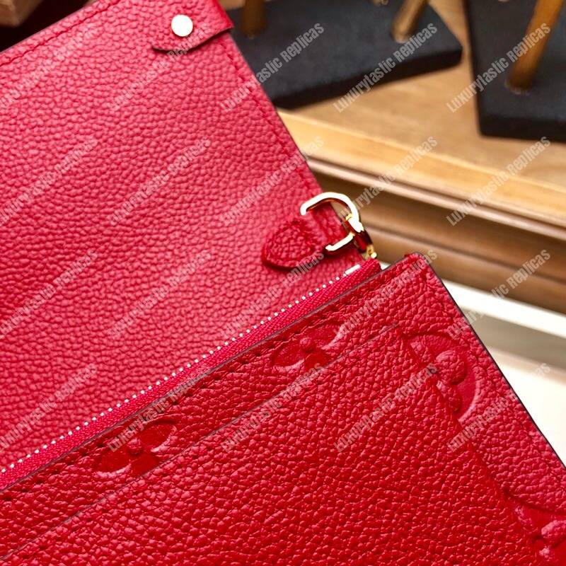 LV Vavin Chain Wallet Scarlet Red