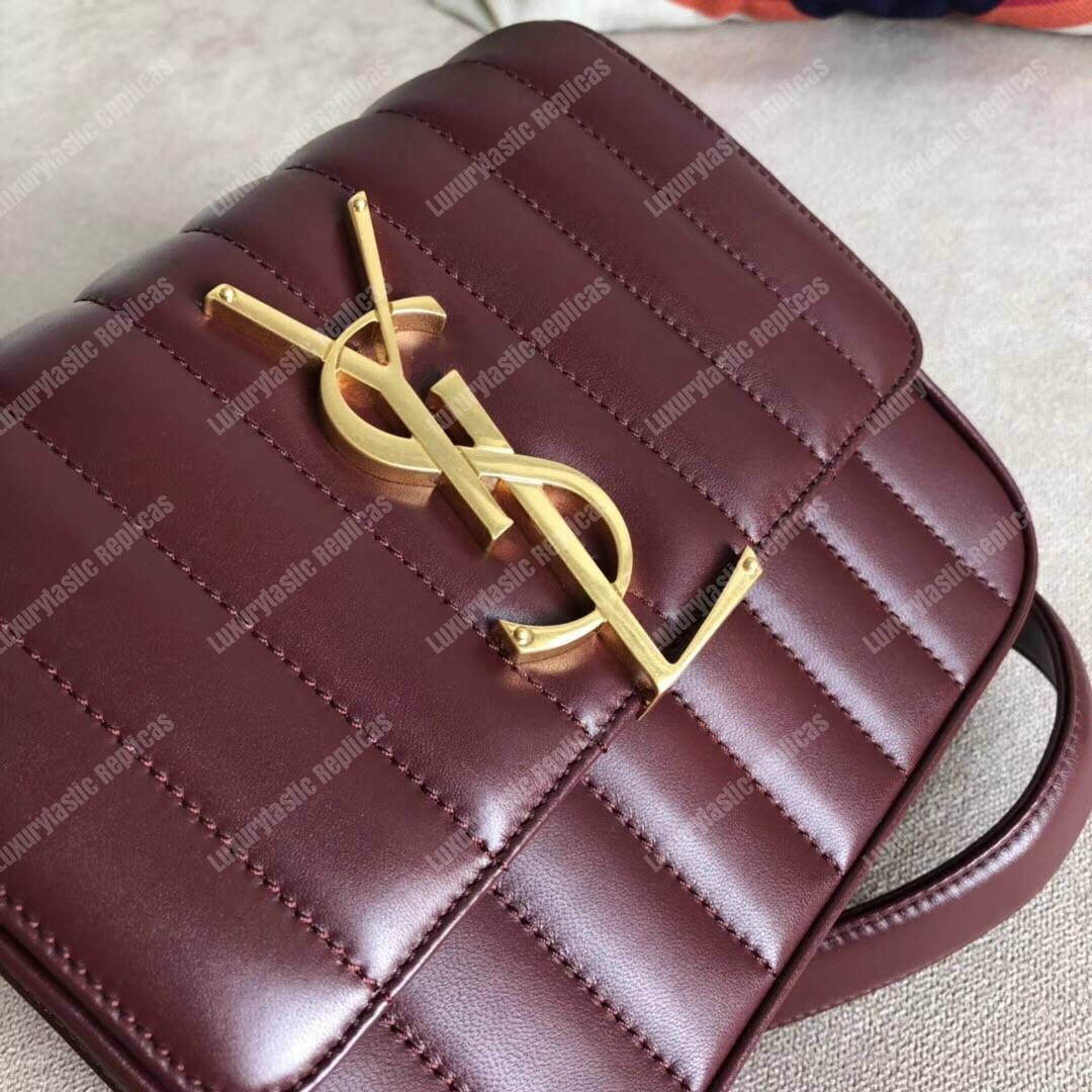Saint Laurent Vicky Medium Dark Red