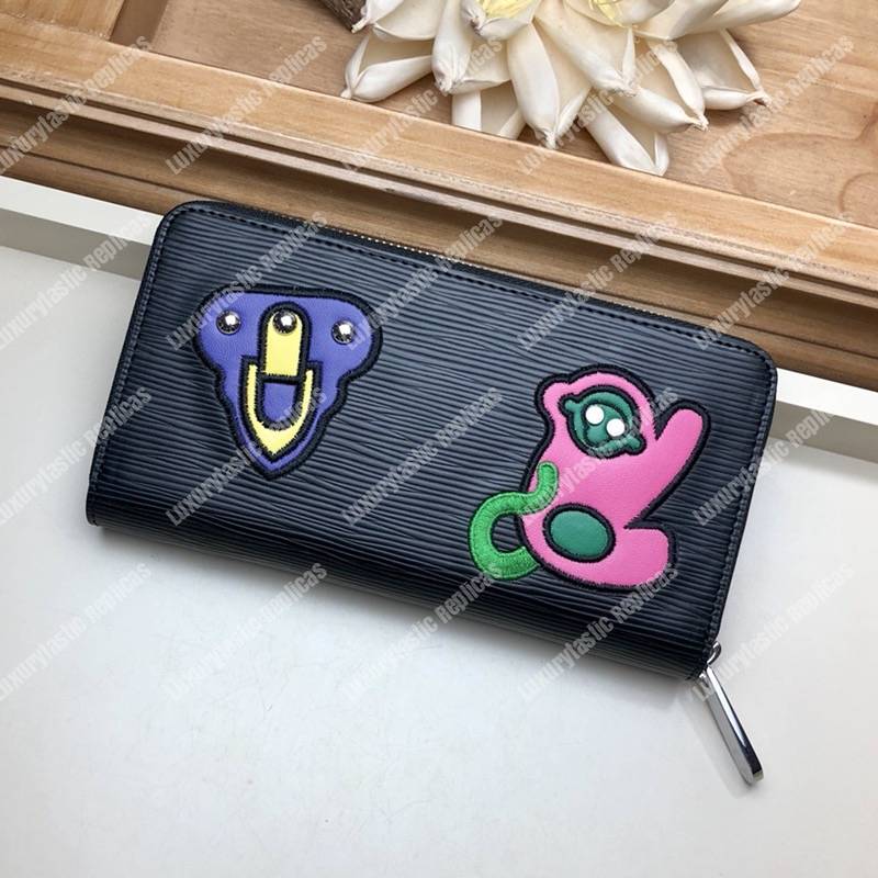 LV Special Edition Zippy Wallet Epi Leather Black