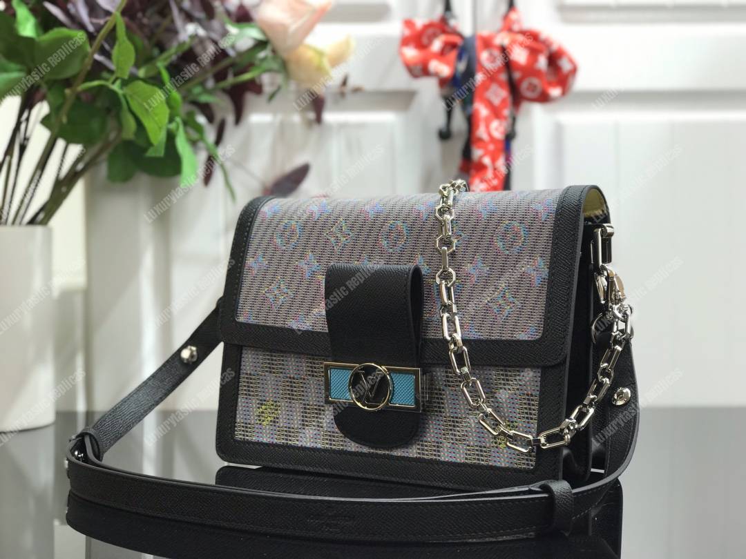 LV Mini Dauphine Monogram Pop Print Blue