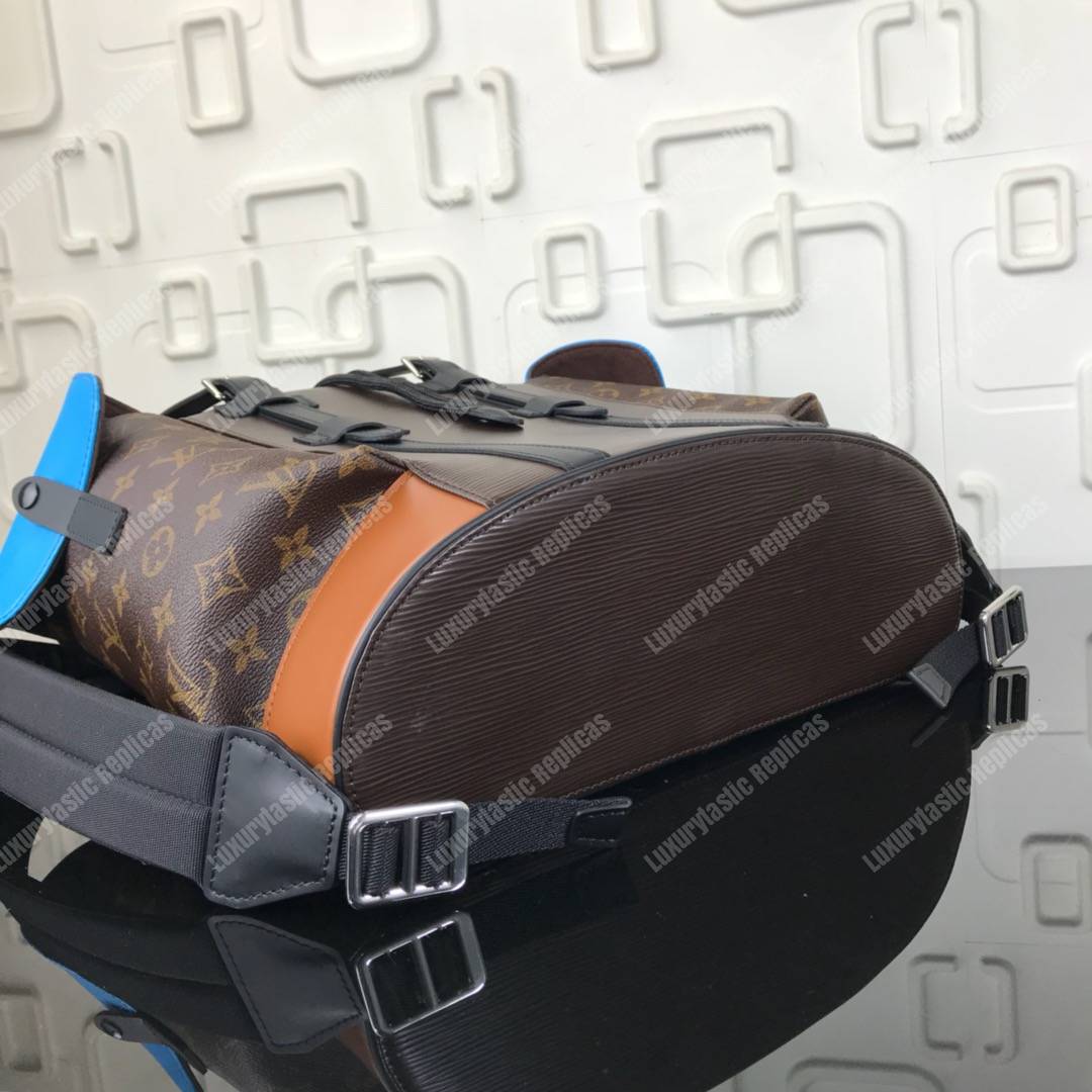 LV Christopher Backpack Epi Leather Monogram Canvas