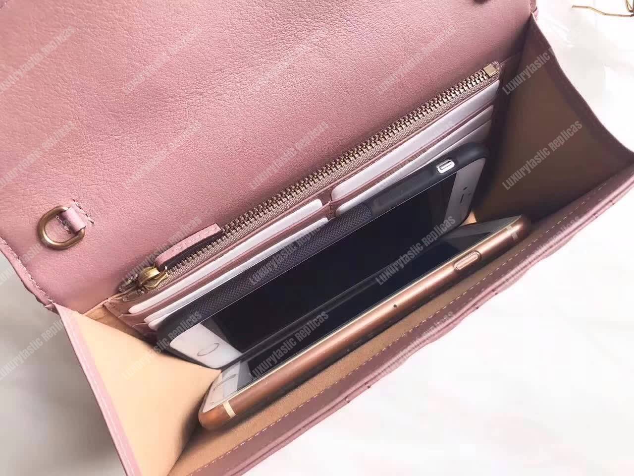 G*u*i gg marmont leather mini chain bag magnolia