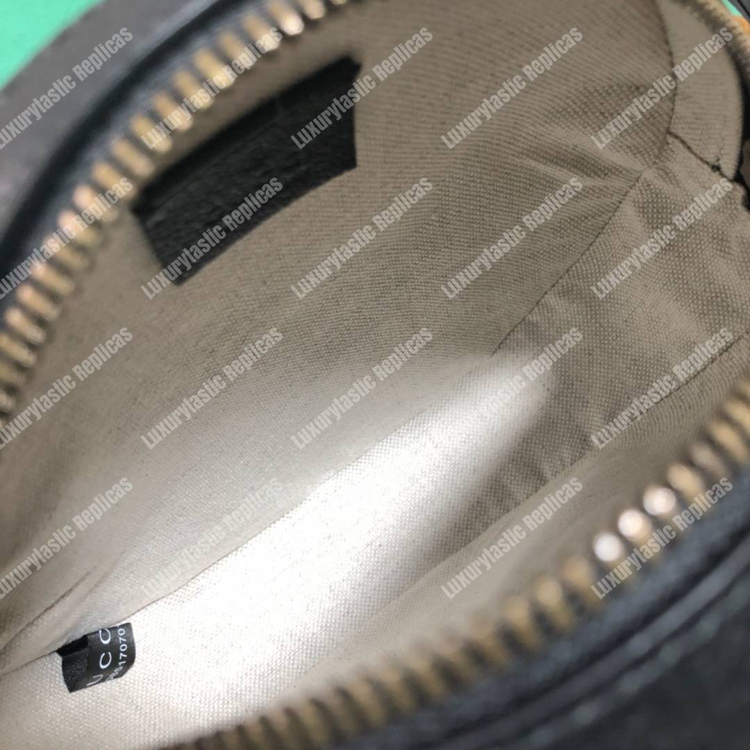 G*u*i gg velvet round shoulder bag red