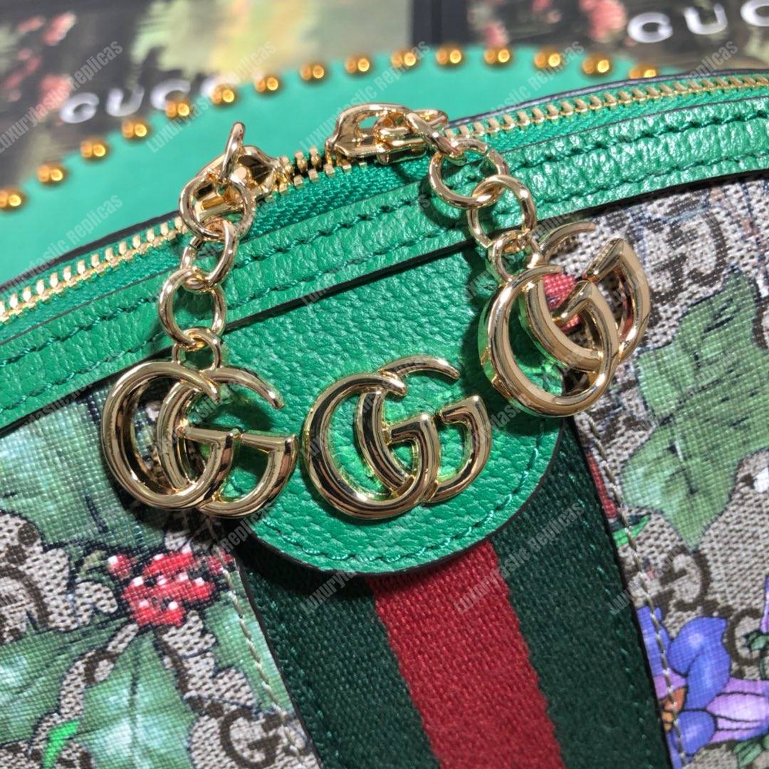 G*u*i ophidia gg flora small shoulder bag gg sup*e green