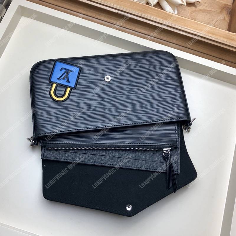 LV Special Edition Pochette Félicie Epi Leather Black