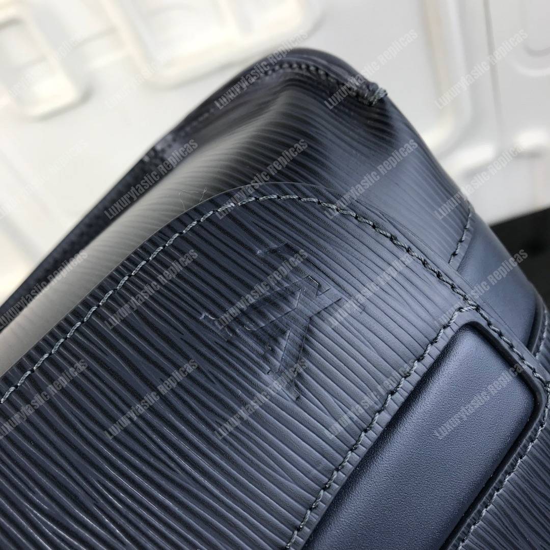 LV Harrington Messenger Bag PM Epi Leather Bleu Marine