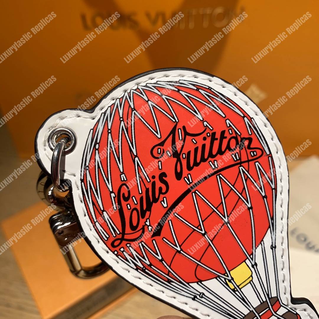 LV Damier Graphite Map Illustre Balloon Bag Charm & Key holder