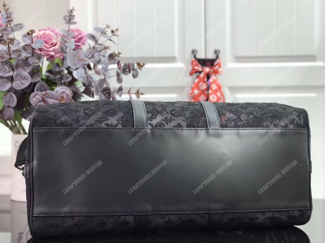 LV Abloh Keepall Bandouliere 50 Mesh Monogram