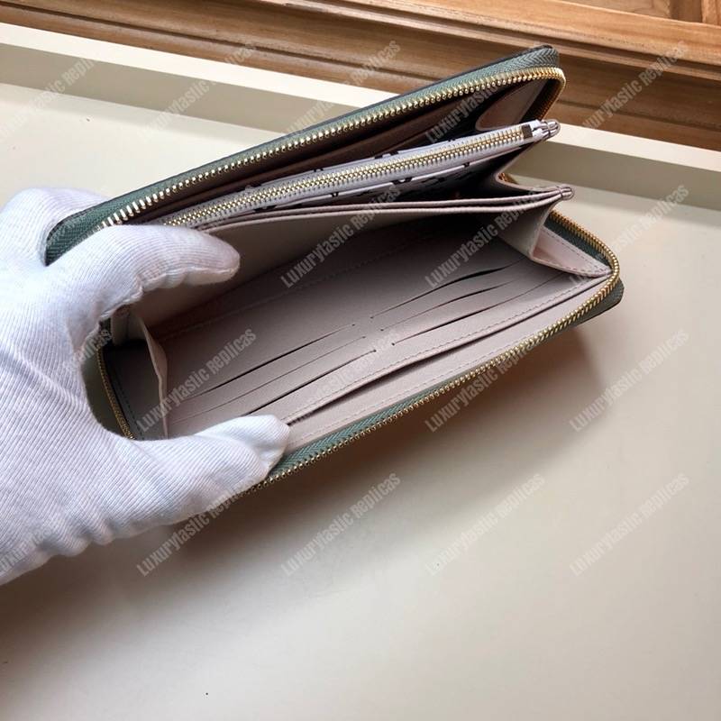 LV Zippy Wallet Monogram Khaki
