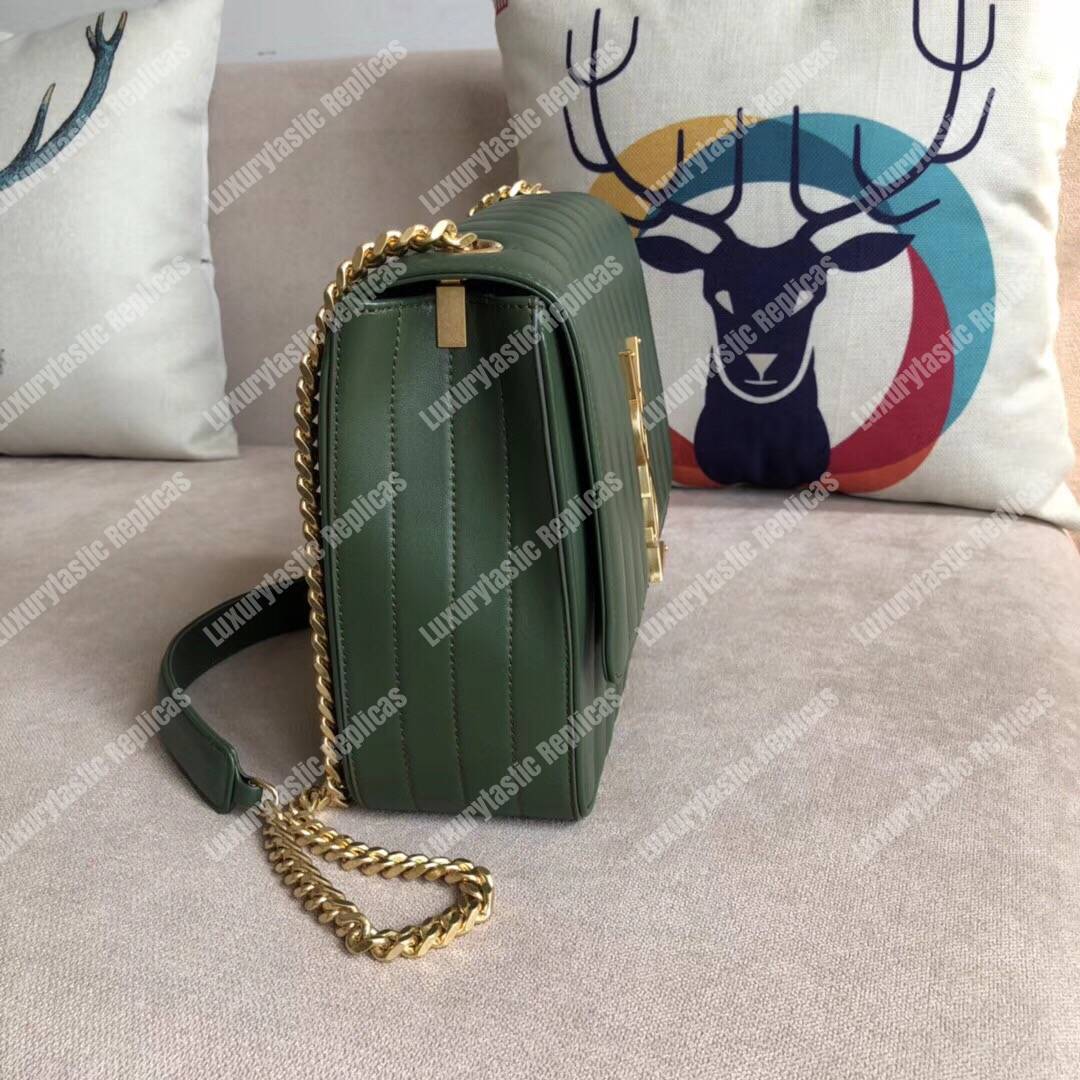 Saint Laurent Vicky Large Dark Green