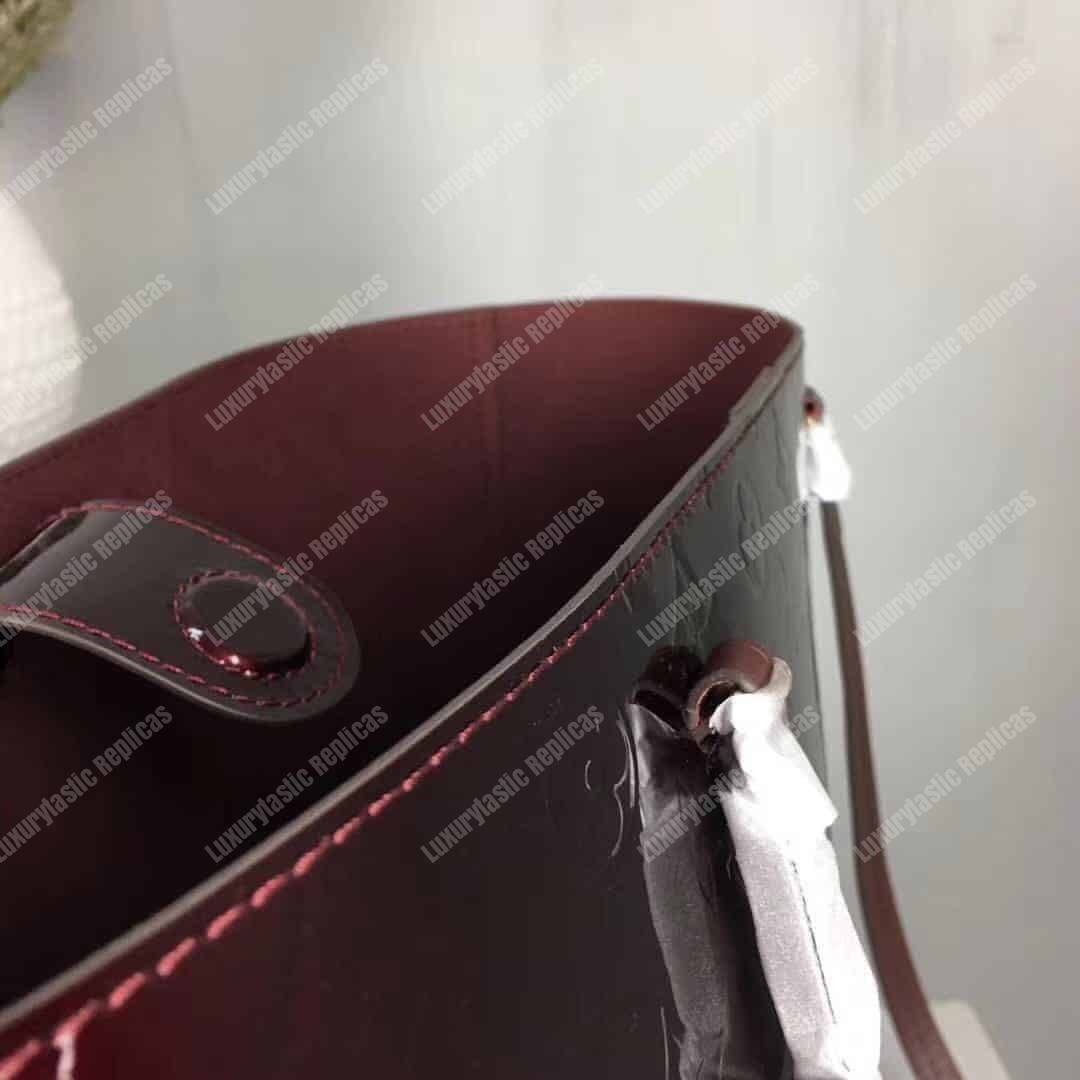 LV Long Beach MM Monogram Vernis Leather