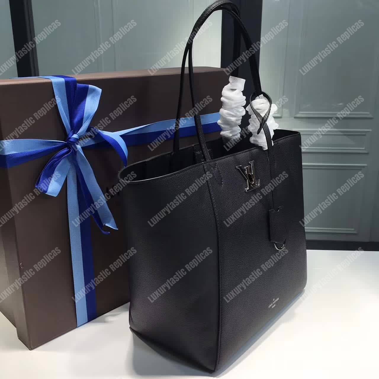 LV Lockme Cabas Bag Noir