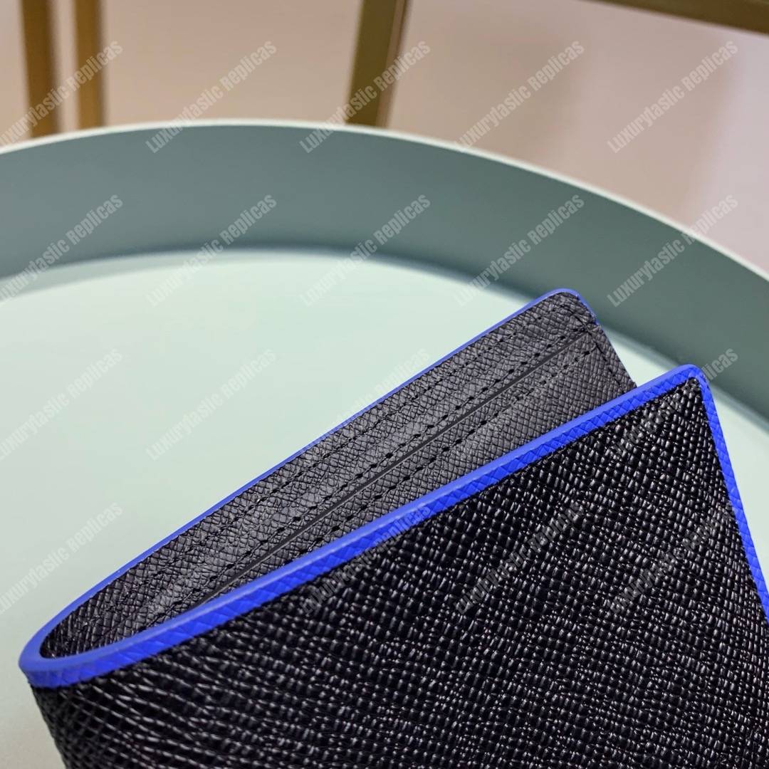 LV Multiple Wallet Taiga Leather Blue Trim