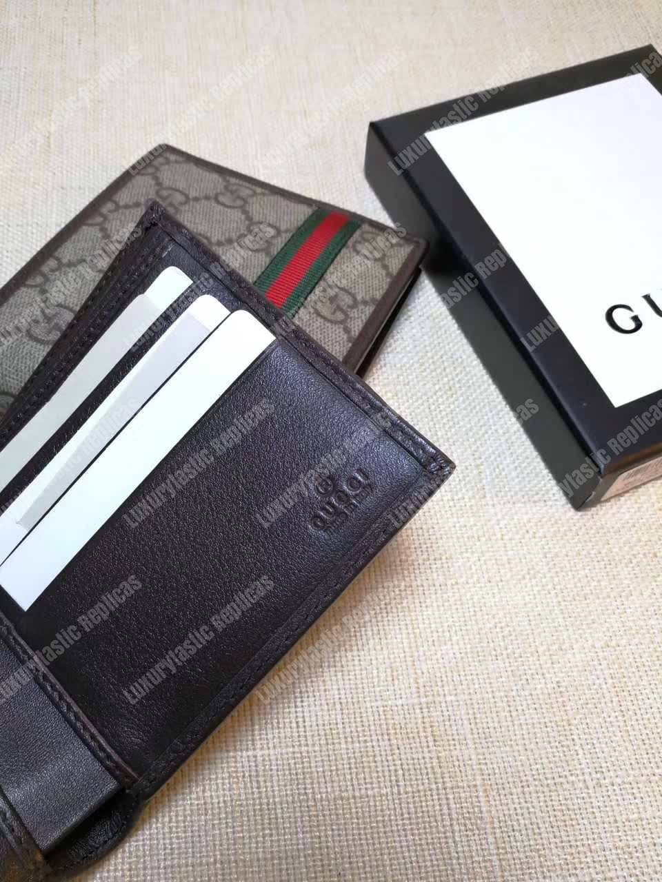 G*u*i gg sup*e web bi-fold wallet