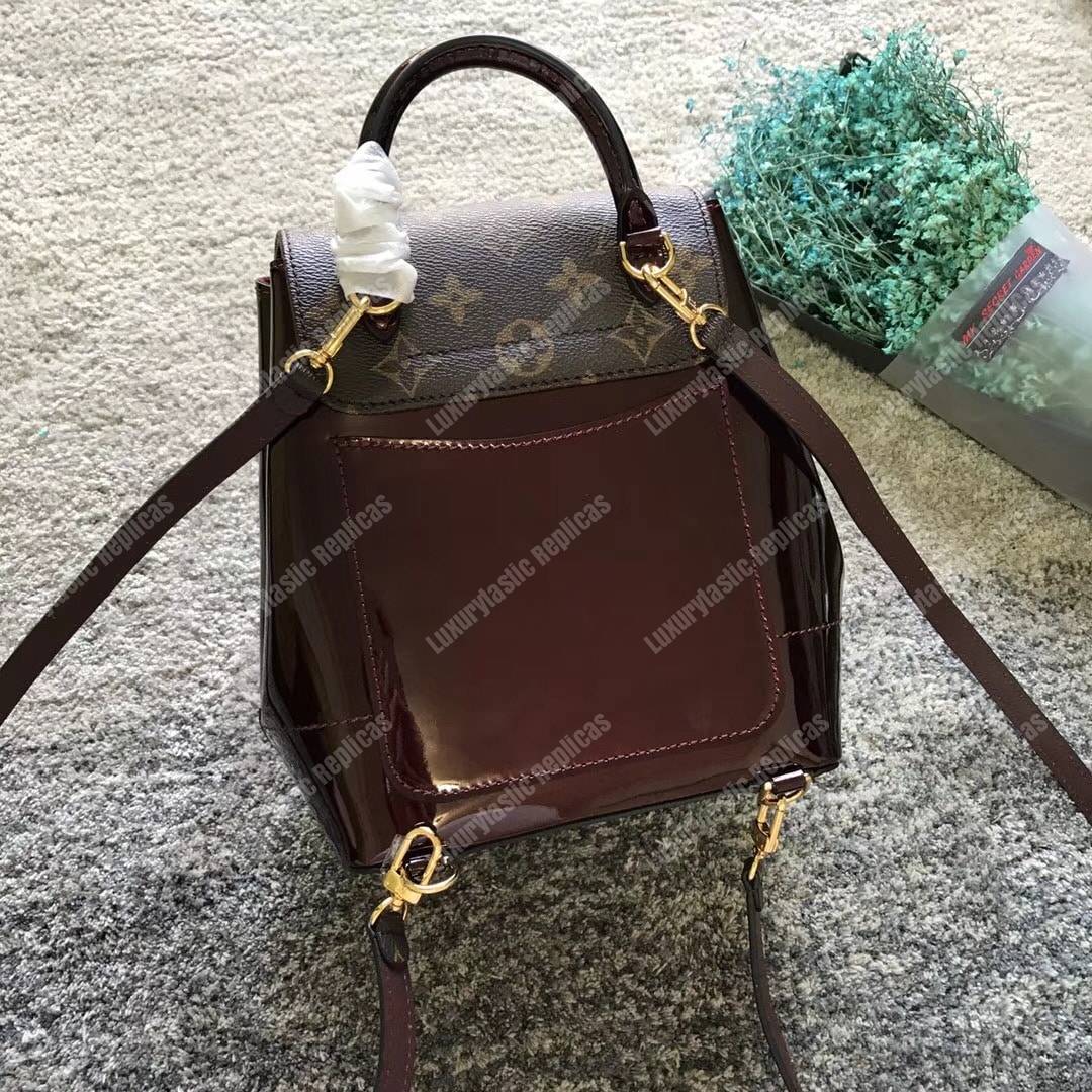 LV Hot Springs Backpack Patent Leather