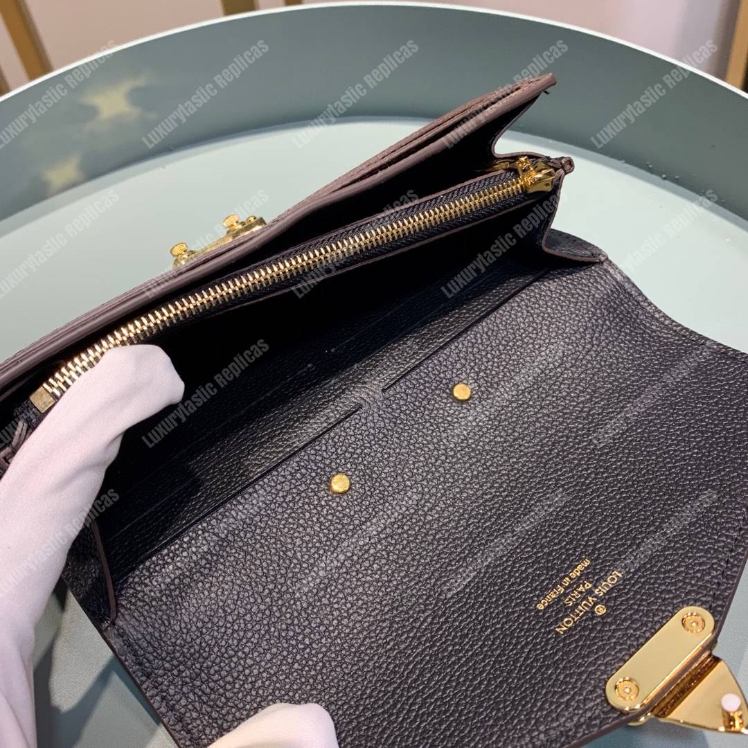 LV Pallet Wallet Monogram Taurillon Leather Noir