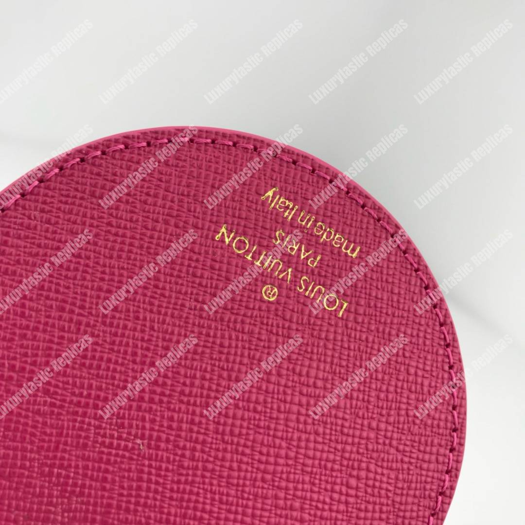 LV Mirror Bag Charm & Key Holder Monogram/Fuchsia