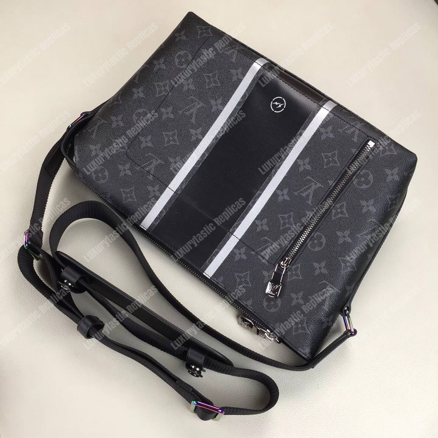LV Apollo Messenger PM Messenger Bag Monogram Eclipse Canvas