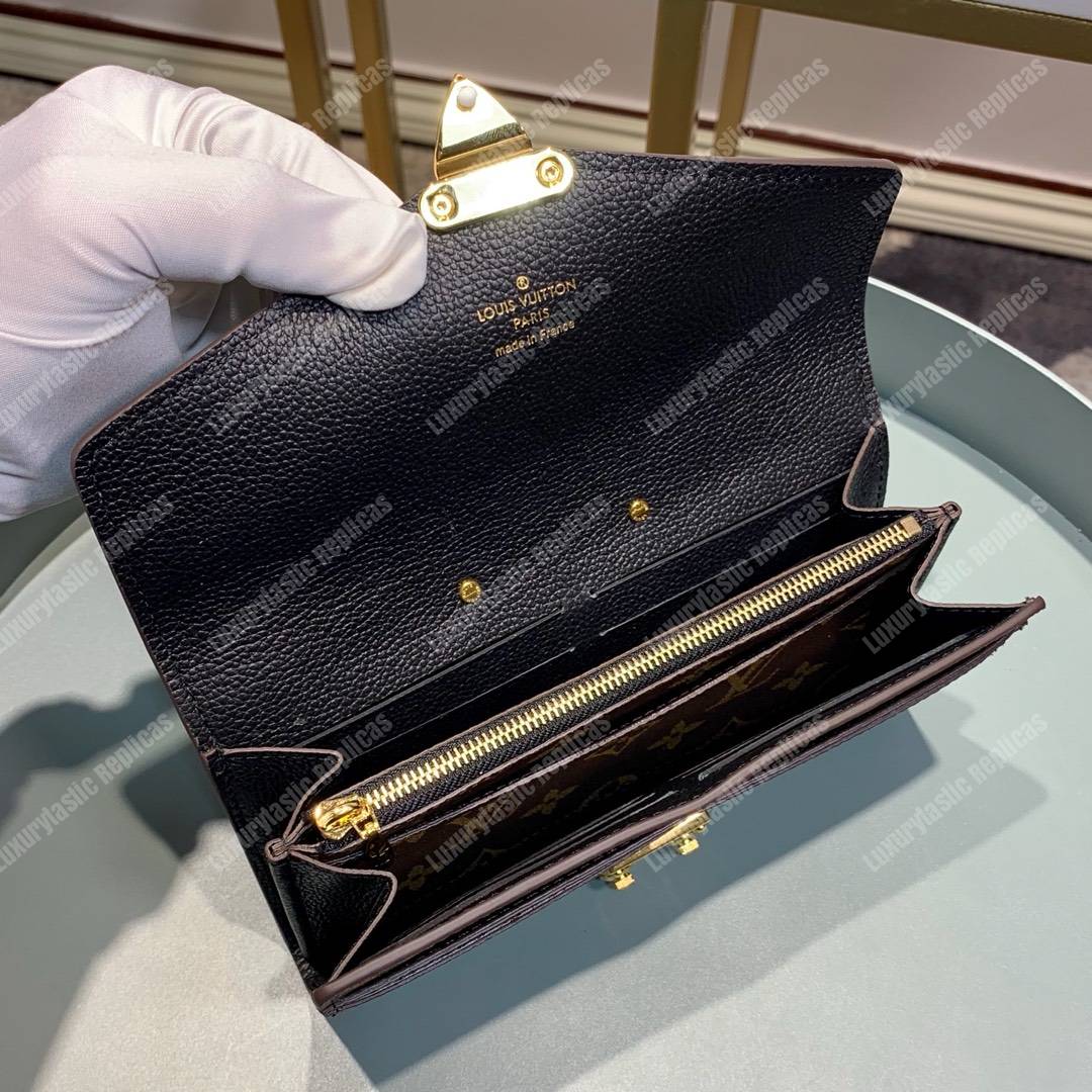 LV Pallet Wallet Monogram Taurillon Leather Noir