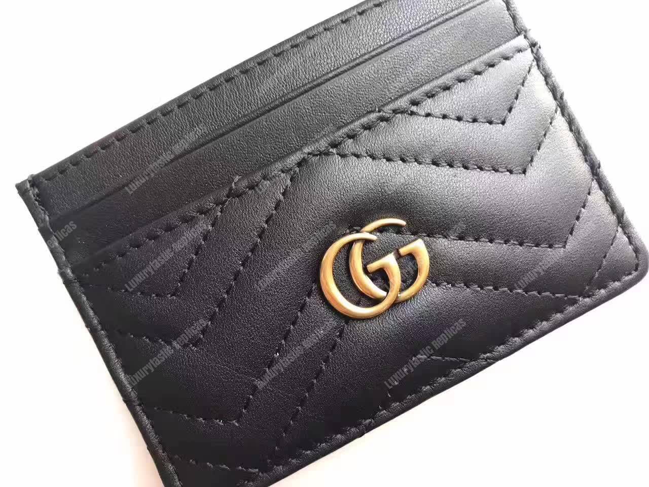 G*u*i gg marmont card case black