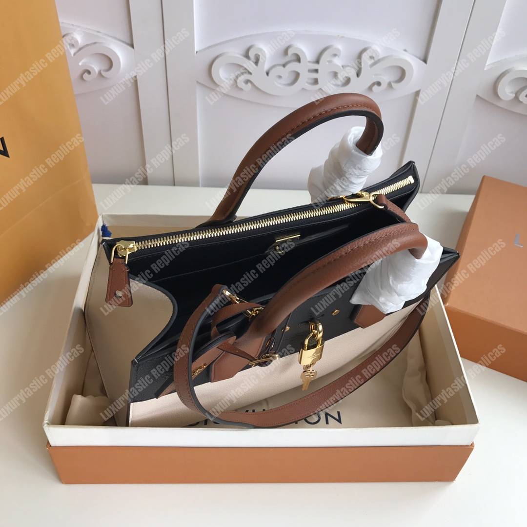 LV City Steamer MM Autres Cuirs Beige