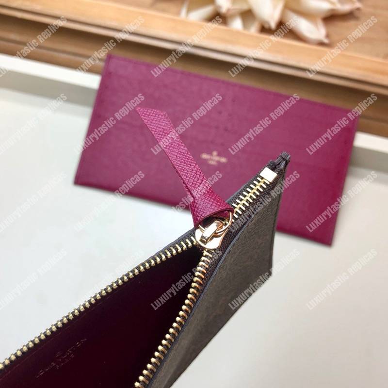 LV Pochette Félicie Monogram Soft Canvas Fuchsia