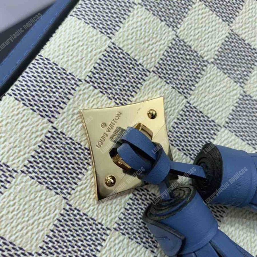 LV Saintonge Handbag Damier Azur Sky Blue