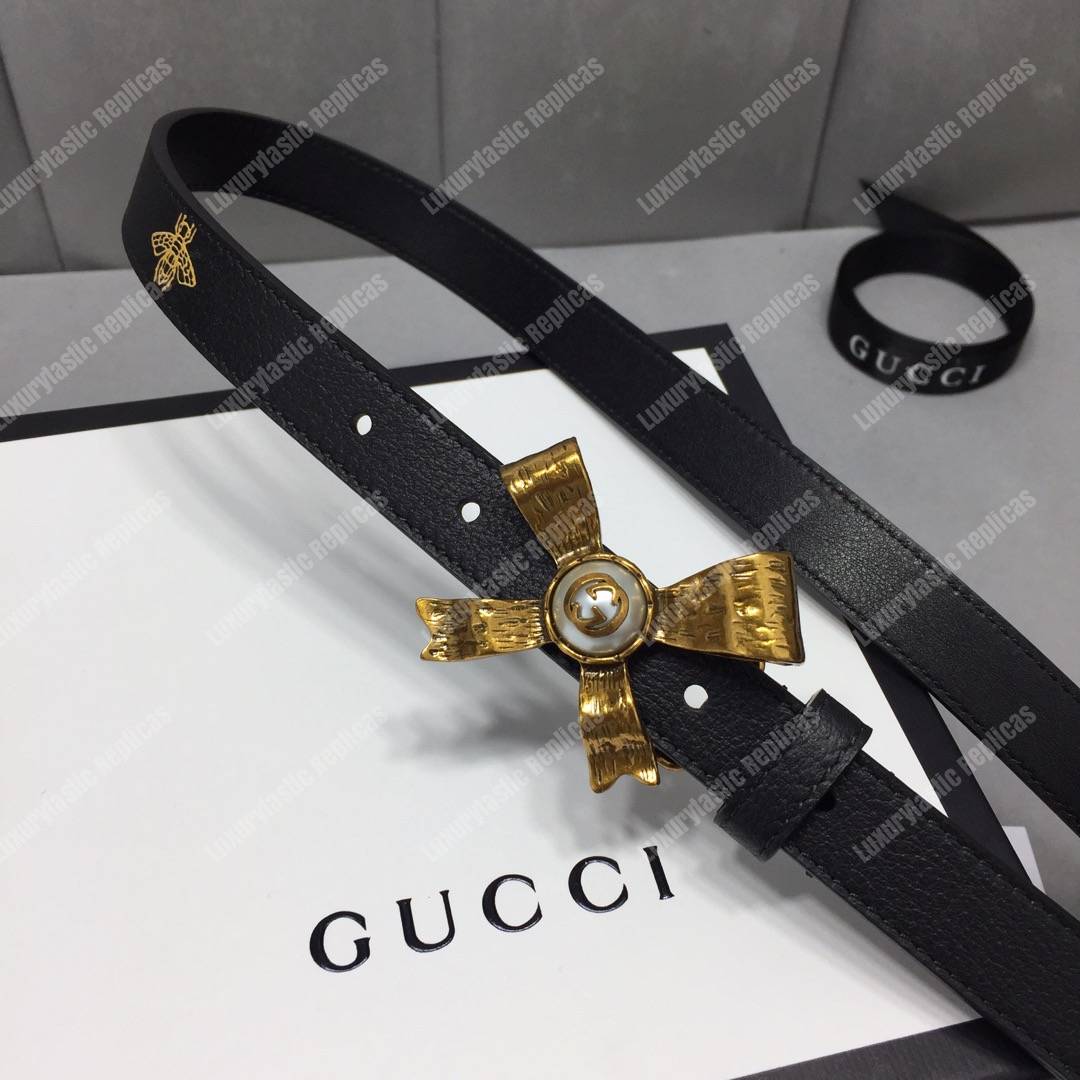 G*u*i gg pearl bow belt